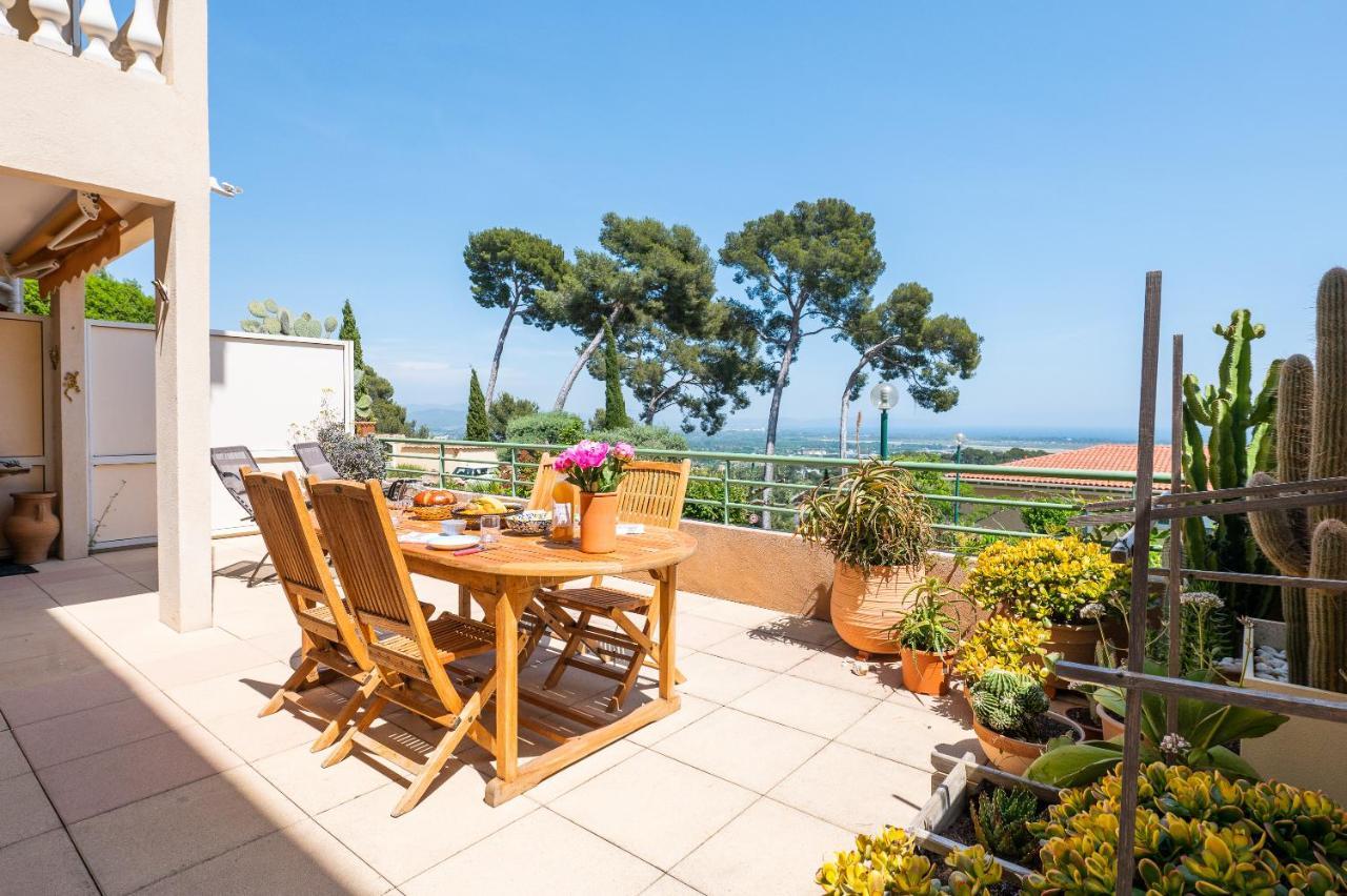 La Cle Vue Mer, Clim, Terrasse, Parking A Hyères Extérieur photo